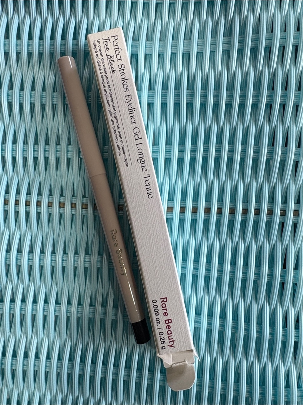 Rare Beauty eyeliner pencil in true black